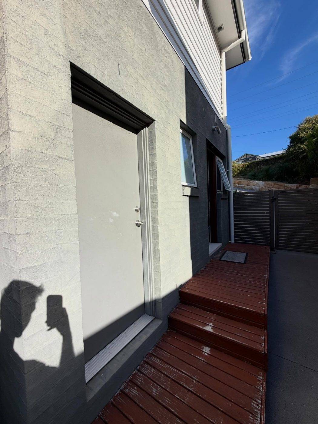 Worn deck before rebuild — MWD Carpentry